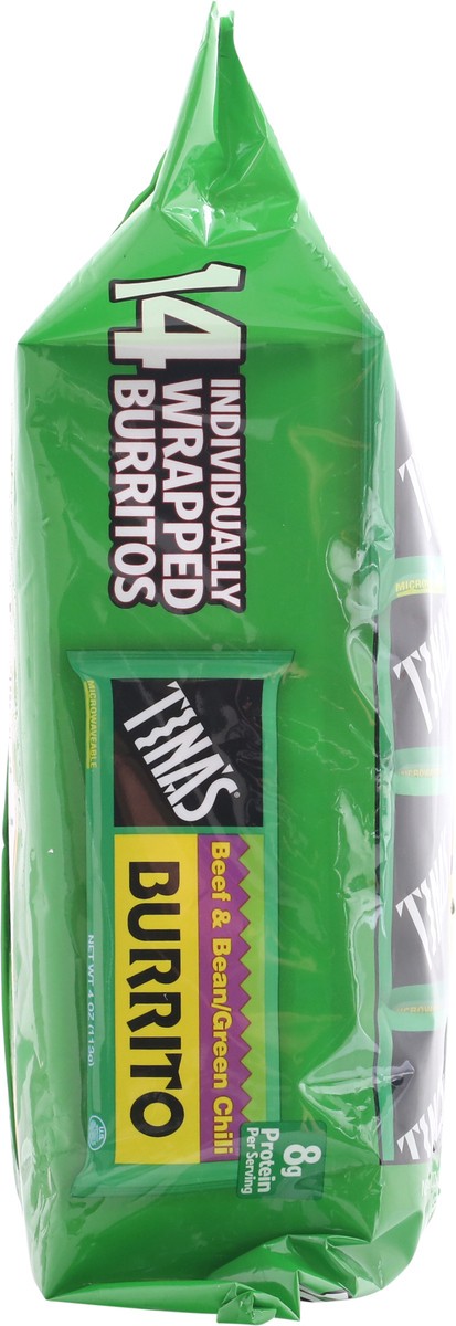 slide 11 of 11, Tina's 14 Pack Beef & Bean/Grill Chili Burritos 14 ea, 14 ct