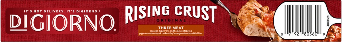 slide 3 of 8, DiGiorno Rising Crust Three Meat Pizza, 29.8 oz (Frozen), 29.8 oz