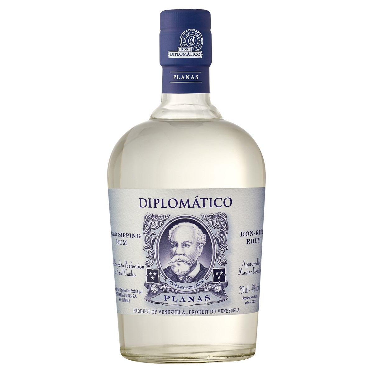 slide 1 of 3, Diplomático Planas Rum, 750 mL, 94 Proof, 750 ml