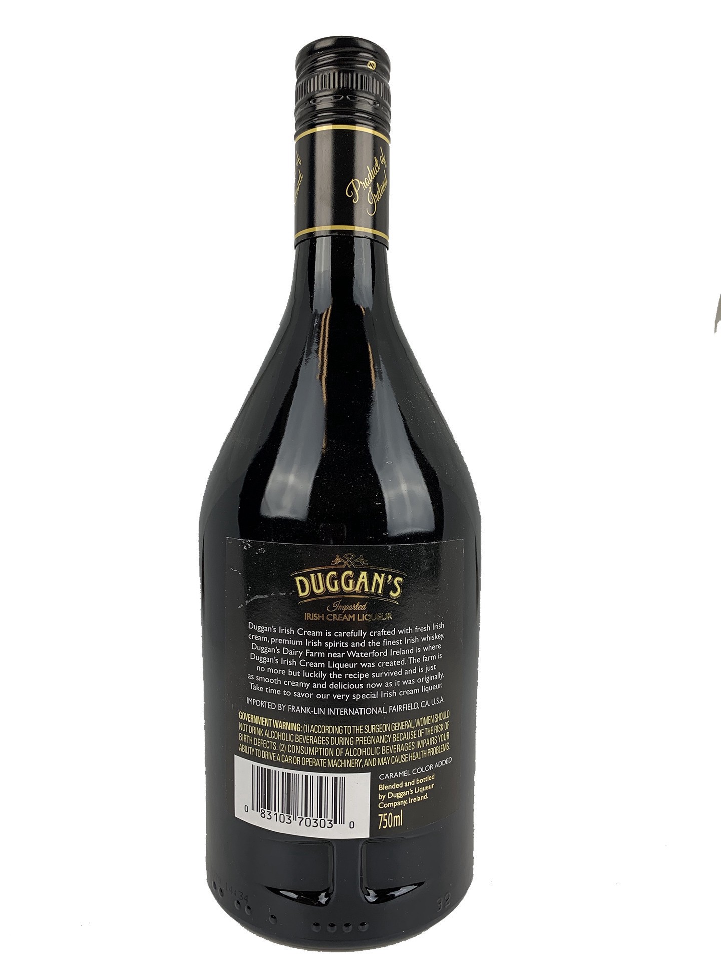 slide 2 of 2, Duggan's Duggans Cream Liqueur 34, 750 ml