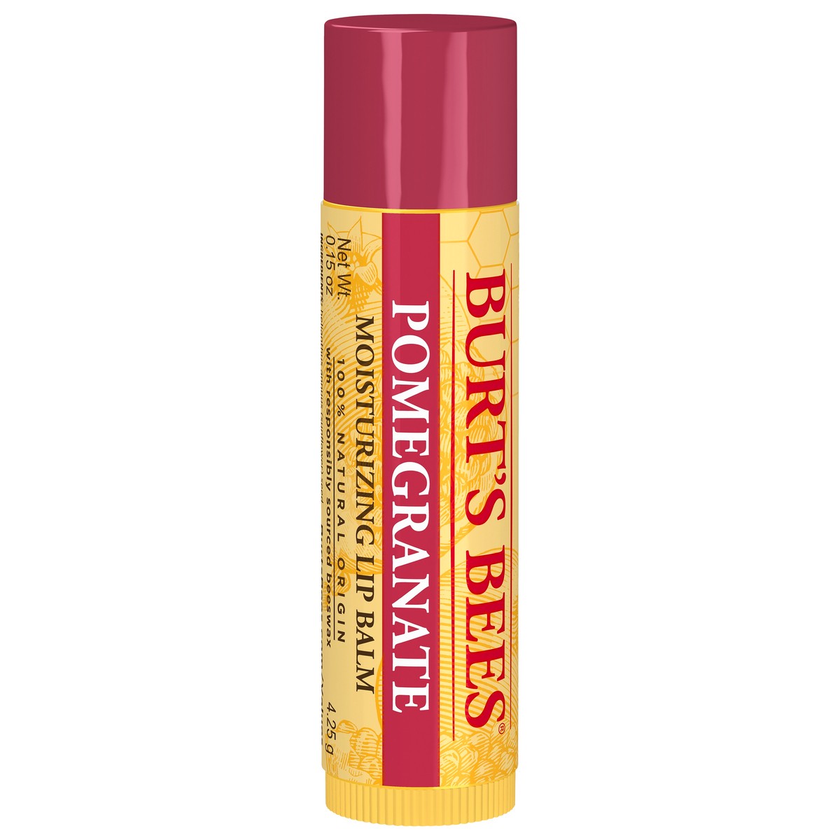 slide 1 of 8, Burt's Bees Pomegranate Moisturizing Lip Balm 0.15 oz, 0.15 oz