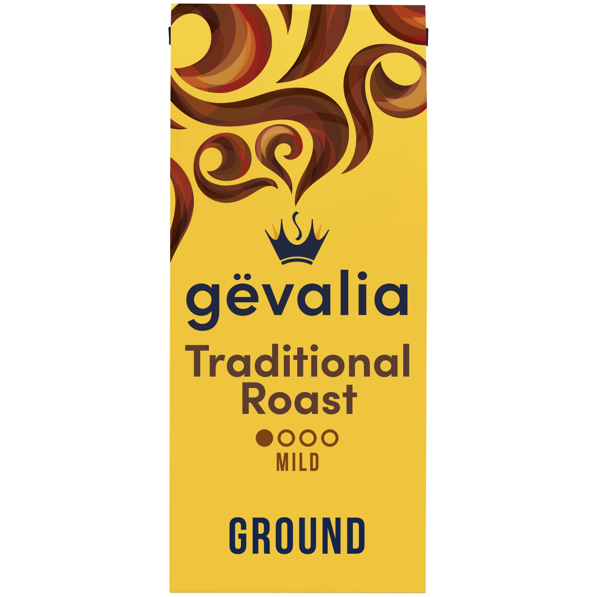 slide 1 of 2, Gevalia Traditional Roast Mild Light Roast Ground Coffee, 12 oz