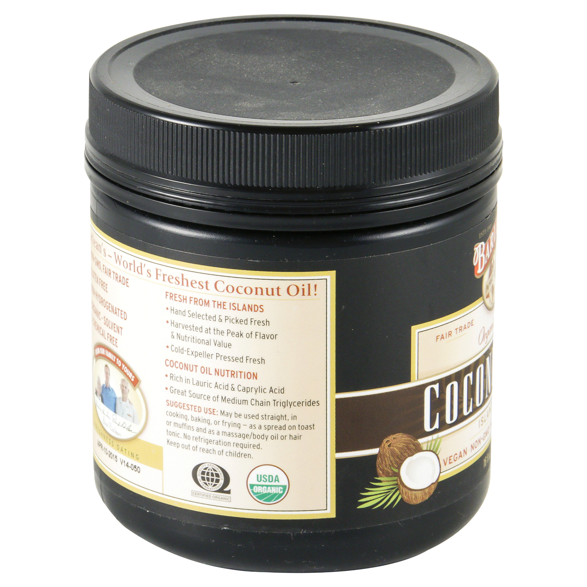 slide 3 of 4, Barlean's Extra Virgin Coconut Oil, 16 oz