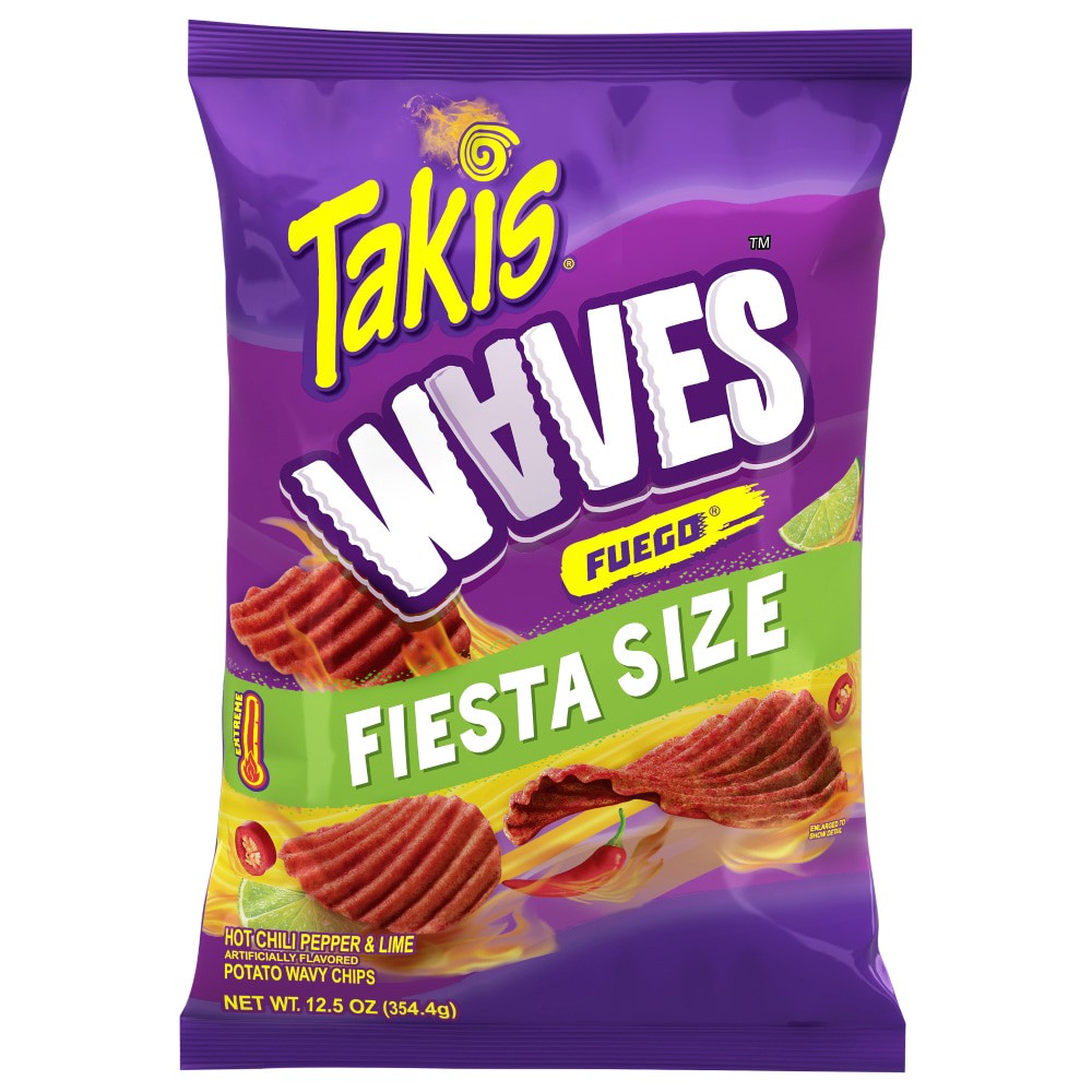 slide 1 of 2, Takis Waves Fuego, 12.5 oz