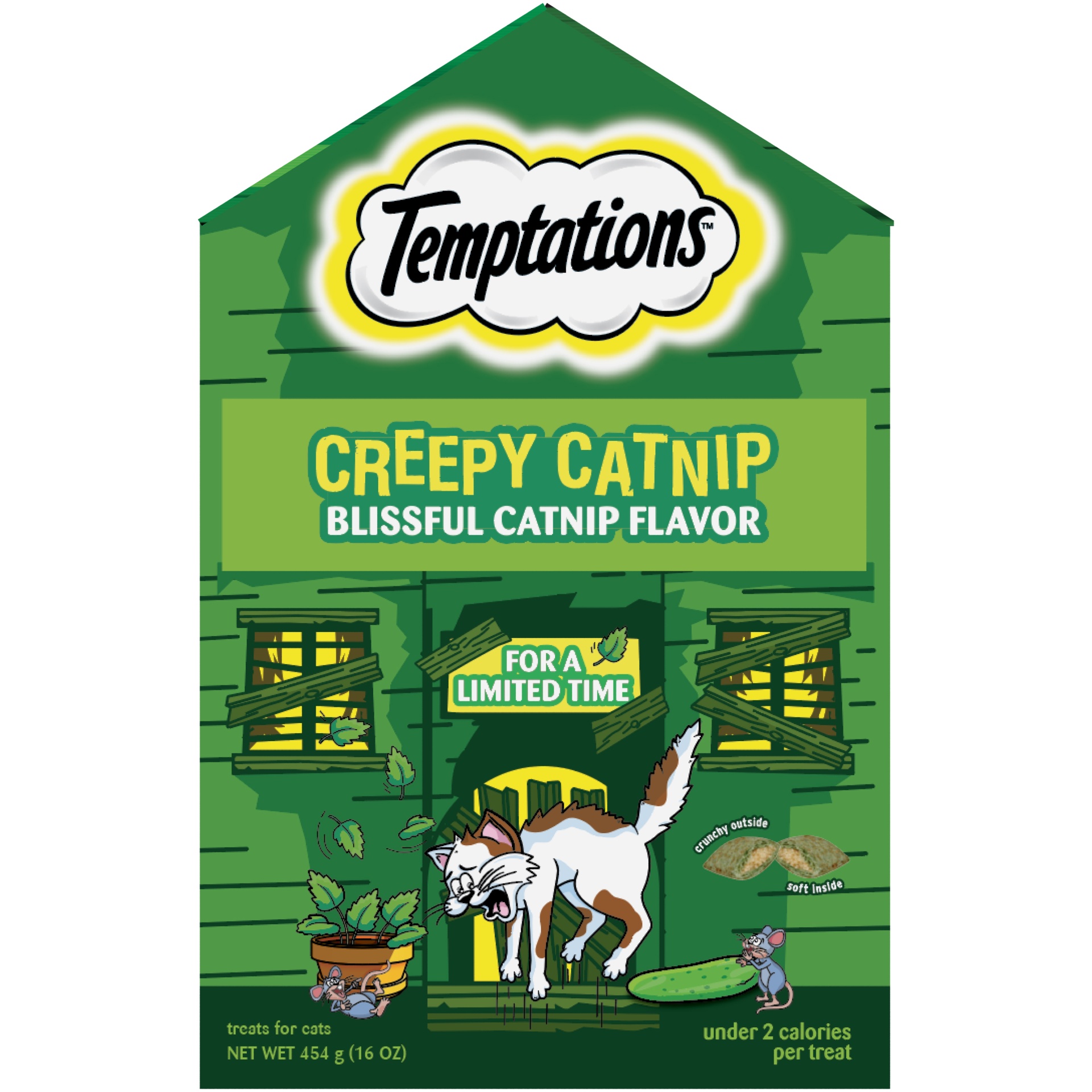 slide 1 of 3, Temptations Creepy Catnip Haunted House Cat Treats - 16oz - Halloween, 16 oz