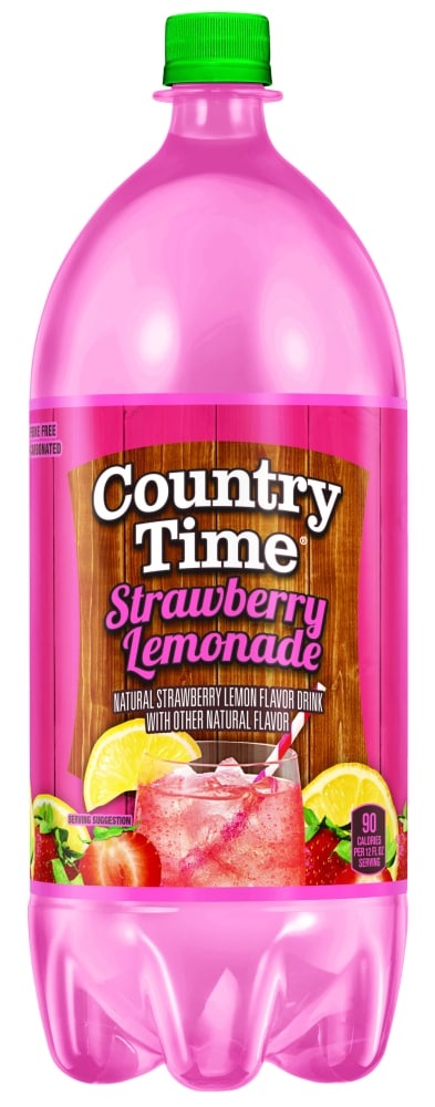 slide 1 of 1, Country Time Strawberry Lemonade, 2 liter