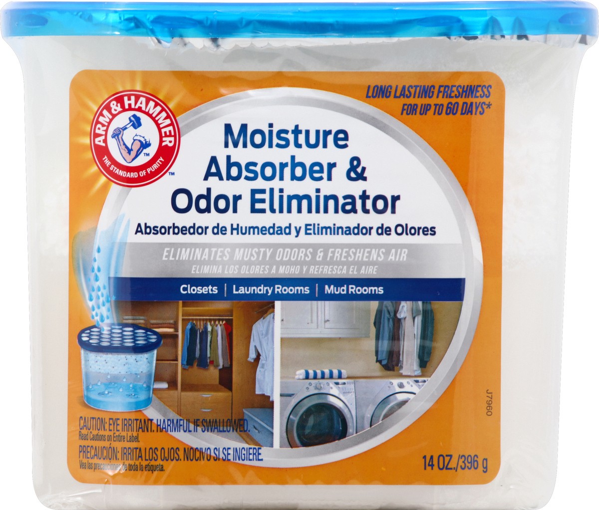 slide 1 of 4, ARM & HAMMER Moisture Absorber & Odor Eliminator 14 oz, 14 oz