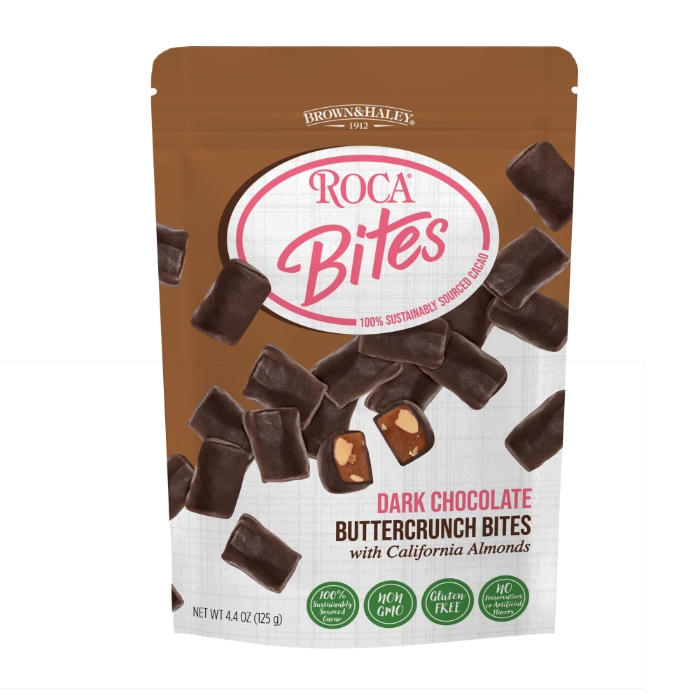slide 1 of 1, Brown & Haley Roca Bites, Dark Chocolate, 4.4 oz