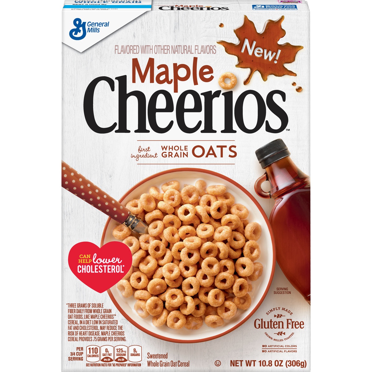 slide 1 of 8, Cheerios Maple Cheerios, 10.8 oz