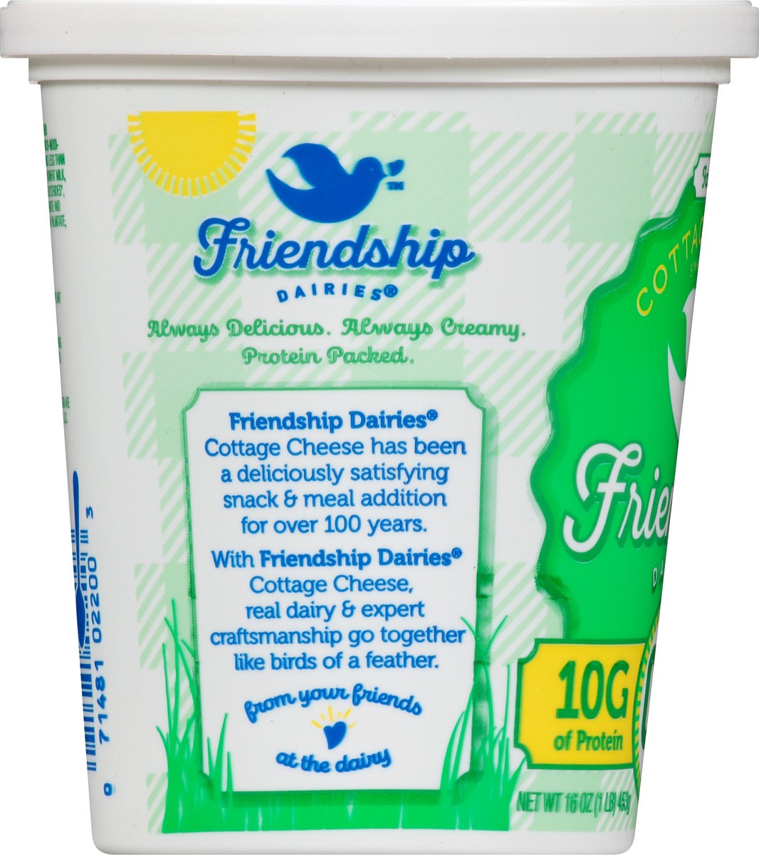 slide 9 of 12, Friendship Dairies Fat Free Small Curd with Pineapple Cottage Cheese 16 oz, 16 oz