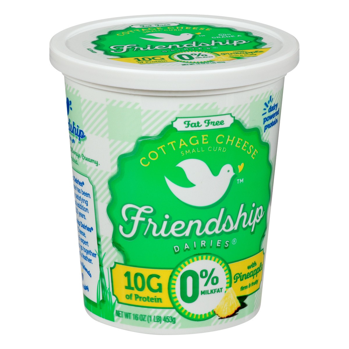 slide 4 of 12, Friendship Dairies Fat Free Small Curd with Pineapple Cottage Cheese 16 oz, 16 oz