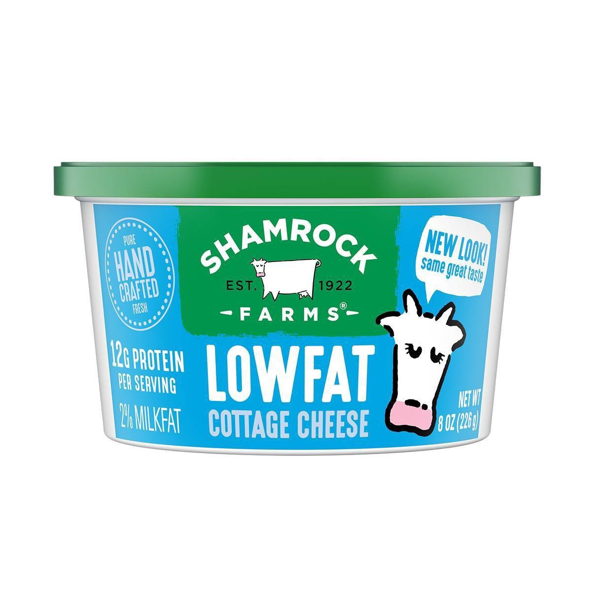 slide 1 of 1, Shamrock Farms Low Fat Cottage Cheese, 8 oz