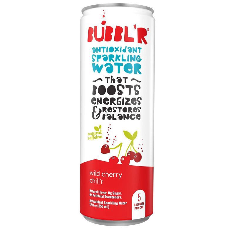 slide 4 of 5, BUBBL'R Cherry Guava Blend'R Antioxidant Sparkling Water - 12 fl oz, 12 fl oz