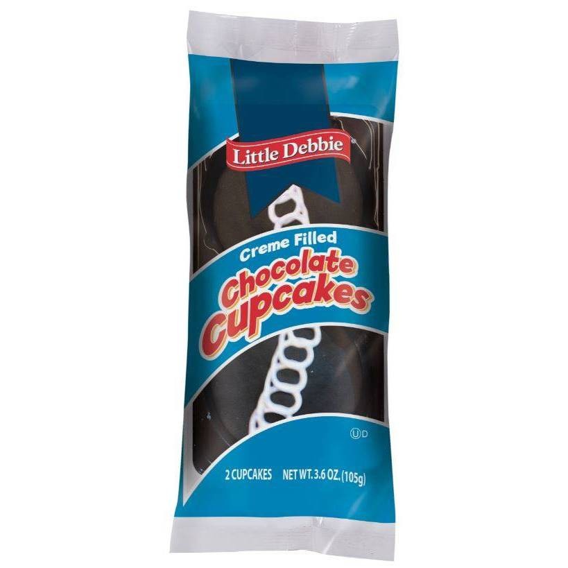 slide 1 of 1, Little Debbie Creme Filled Chocolate Cupcakes, 3.6 oz