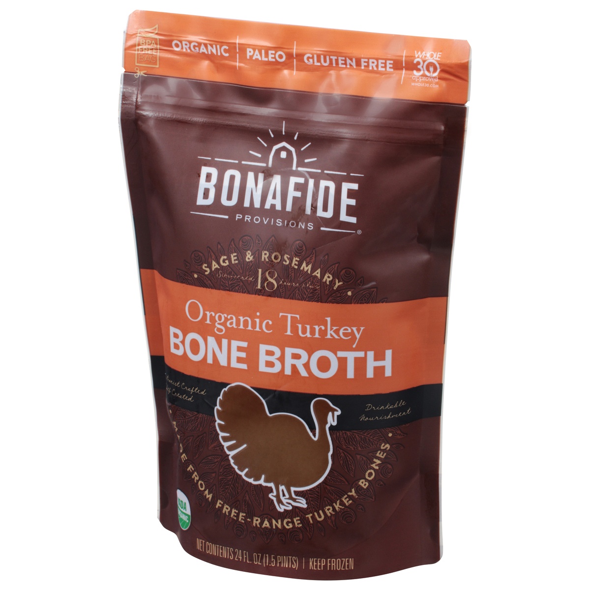 slide 3 of 11, Bonafide Provisions Organic Turkey Bone Broth, 24 fl oz