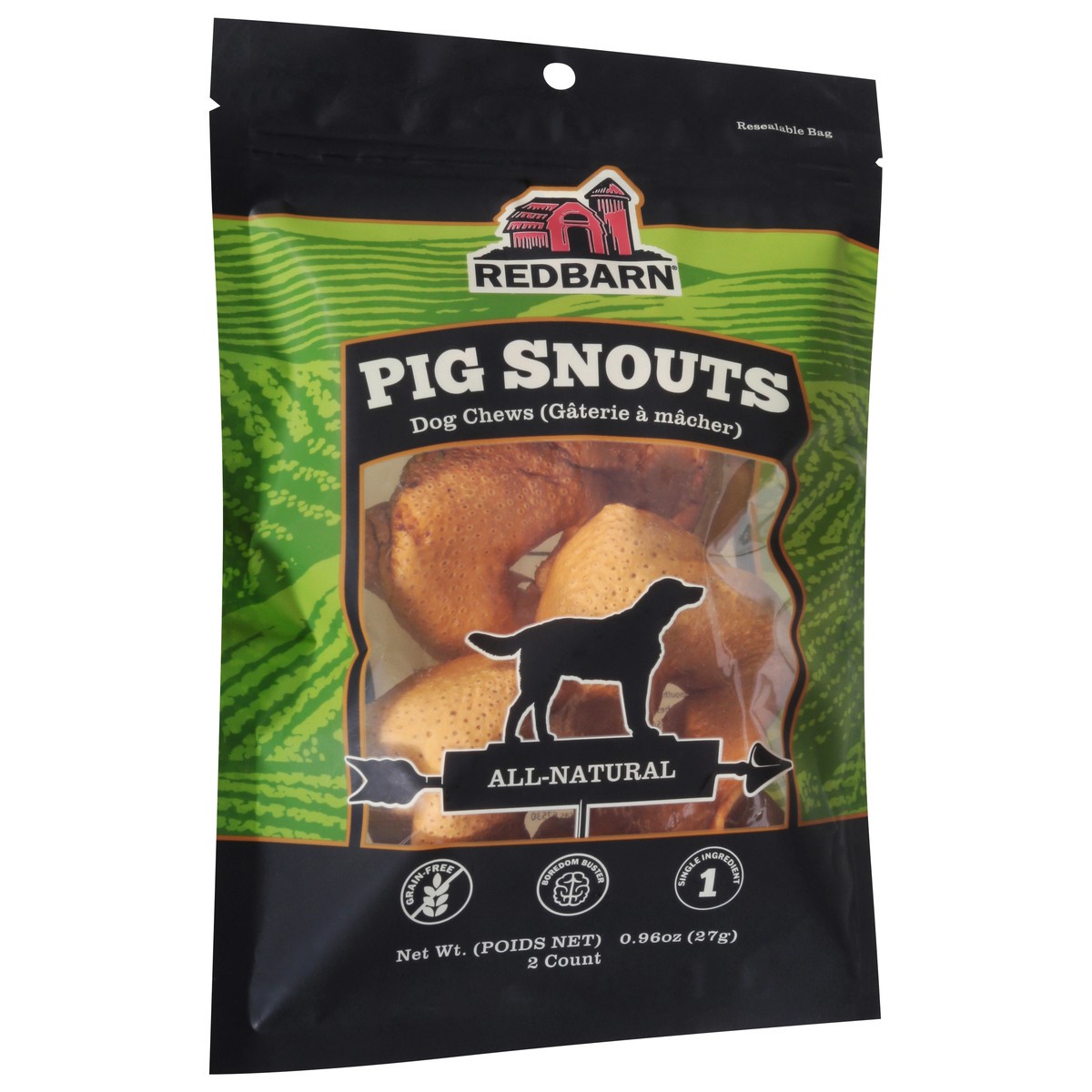 slide 2 of 9, Redbarn Pig Snouts Dog Chews 2 ea, 2 ct