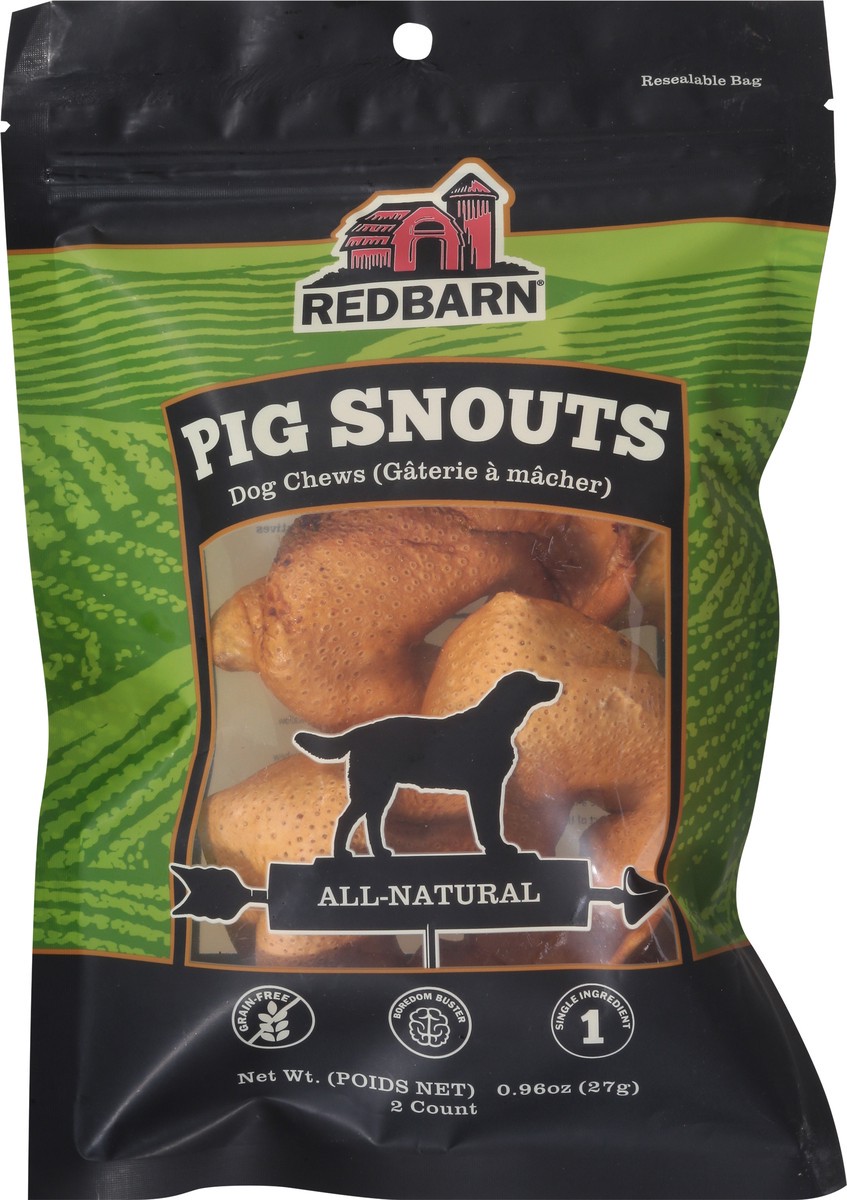 slide 3 of 9, Redbarn Pig Snouts Dog Chews 2 ea, 2 ct