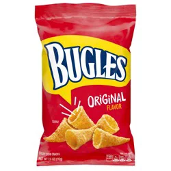 Bugles Original Crispy Corn Snacks, Snack Bag, 7.5 oz
