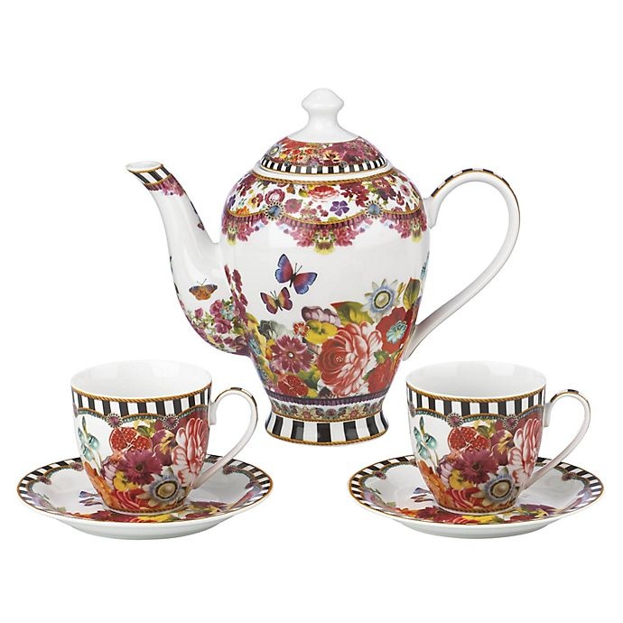 slide 1 of 1, Melli Mello by Lenox Eliza Stripe Tea Set, 5 ct