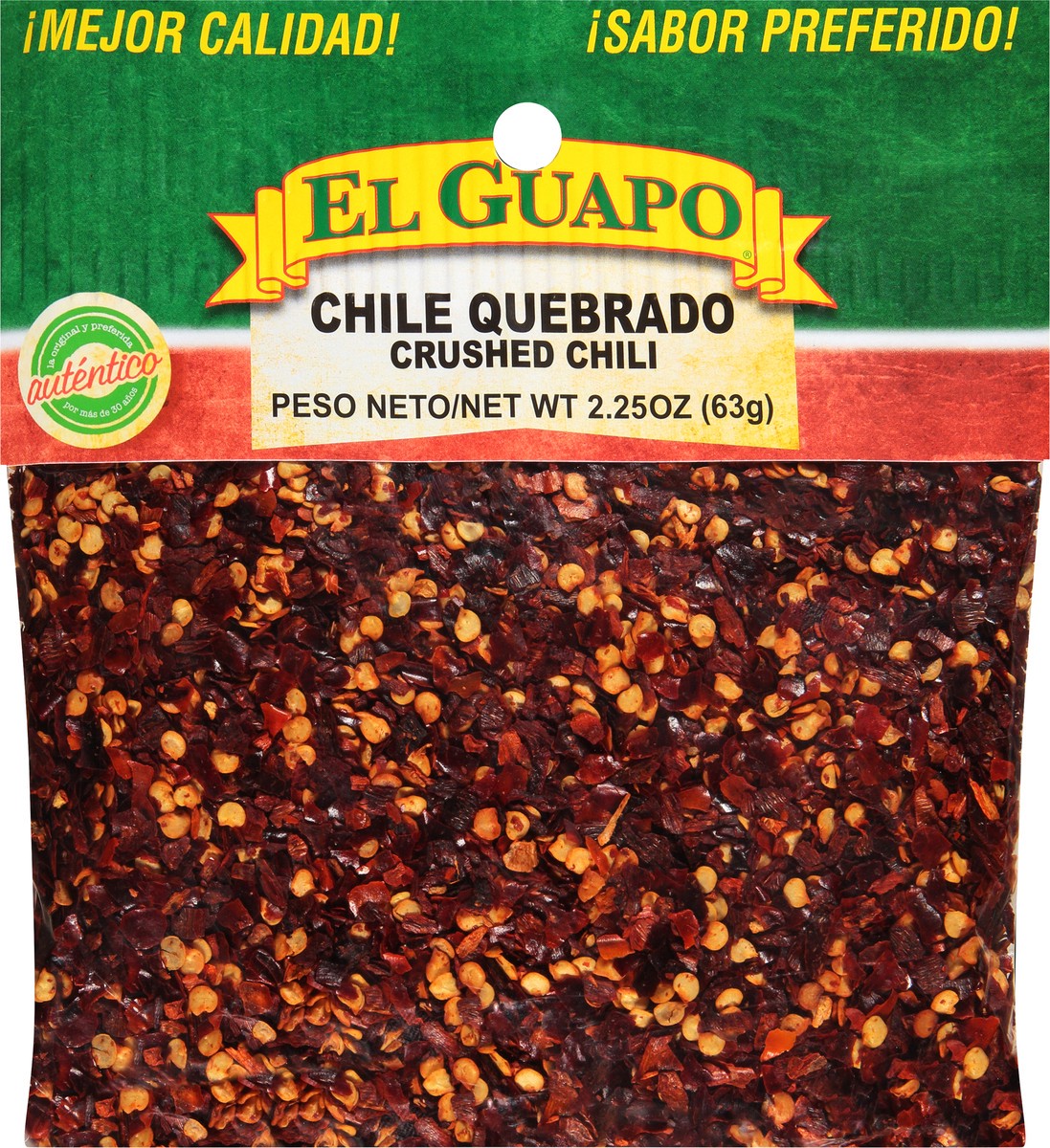 slide 4 of 7, El Guapo Crushed Chili Pepper (Chile Quebrado), 2.25 oz, 2.25 oz