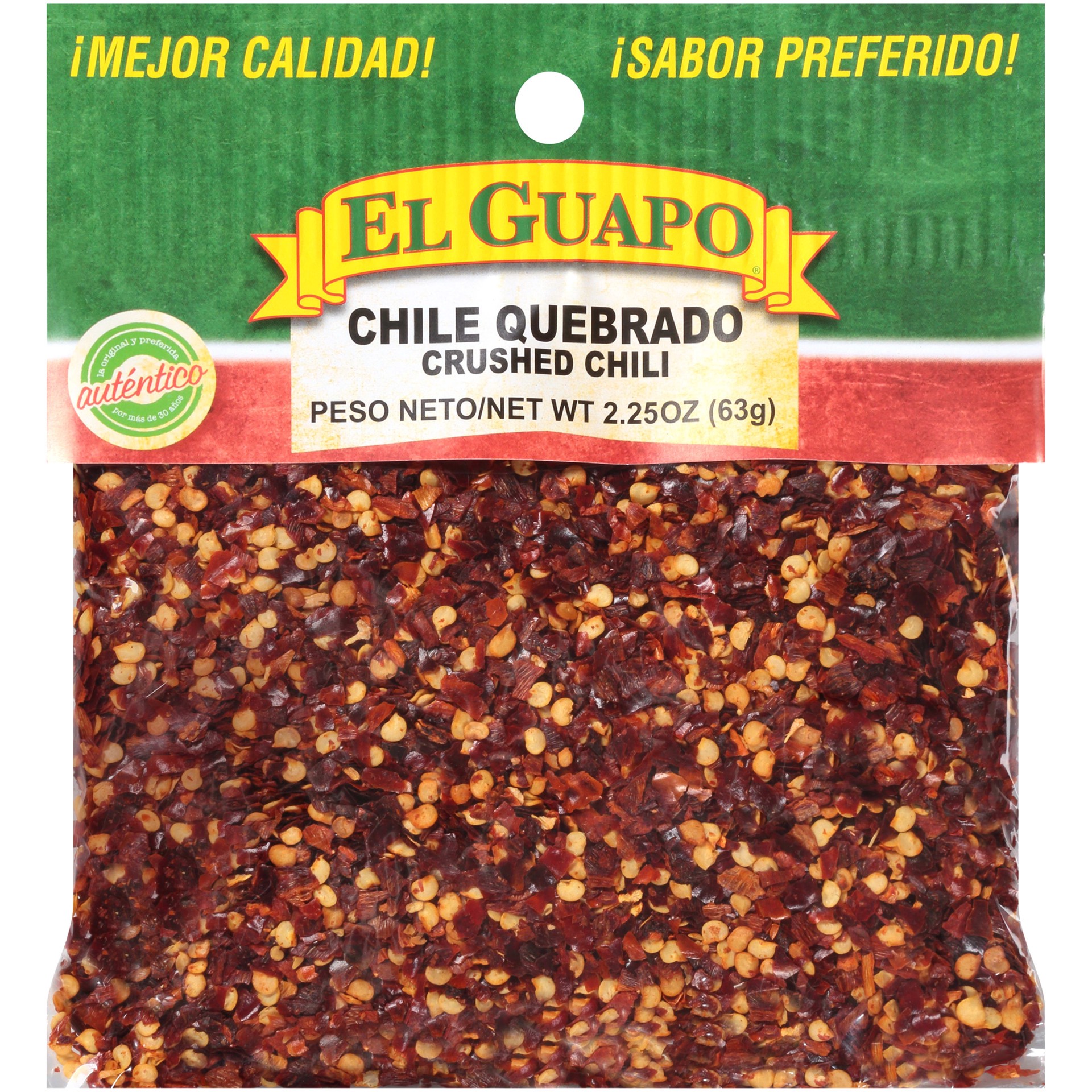 slide 1 of 7, El Guapo Crushed Chili Pepper (Chile Quebrado), 2.25 oz, 2.25 oz