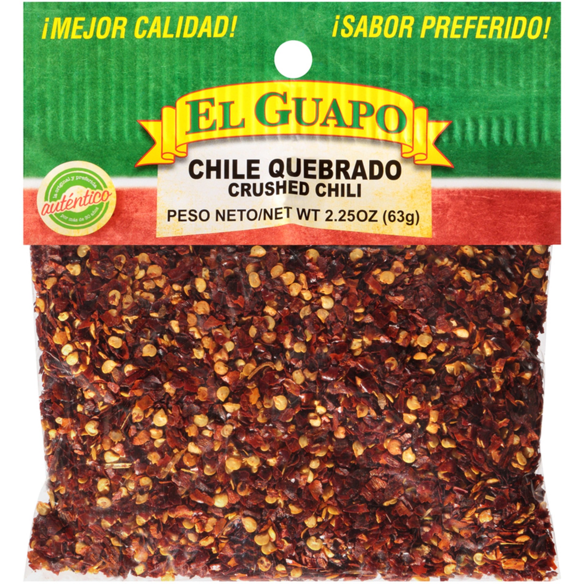 slide 1 of 7, El Guapo Crushed Chili Pepper (Chile Quebrado), 2.25 oz, 2.25 oz