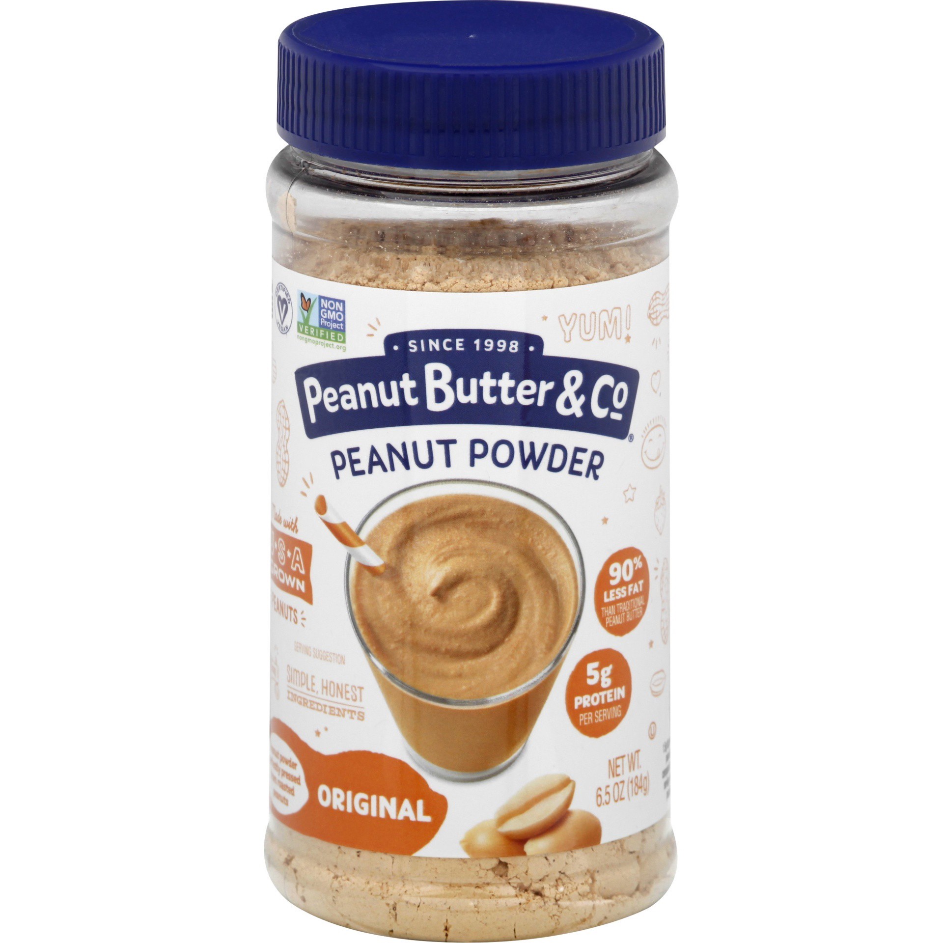 slide 1 of 4, Peanut Butter & Co. Peanut Powder, Flax & Chia, 6.5 oz