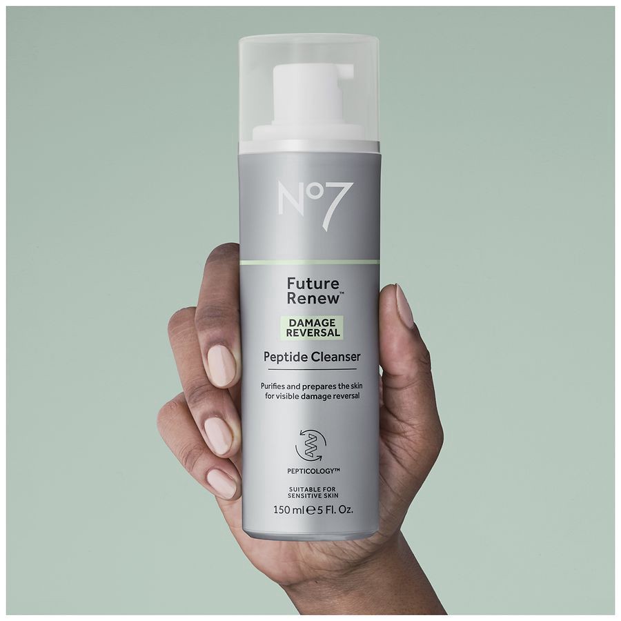 slide 3 of 5, No7 Future Renew Damage Reversal Peptide Cleanser 5 fl oz, 5 fl oz