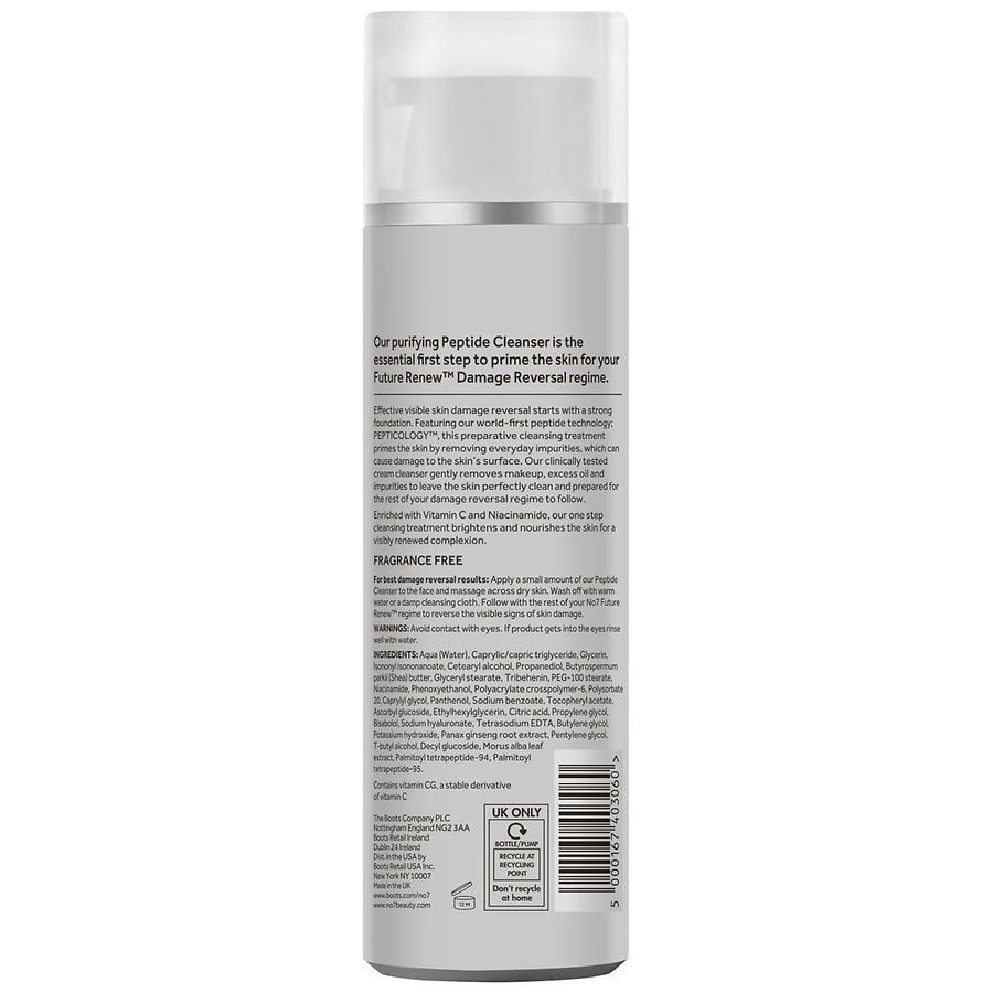slide 5 of 5, No7 Future Renew Damage Reversal Peptide Cleanser 5 fl oz, 5 fl oz