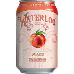 Waterloo Peach Sparkling Water - 12 oz