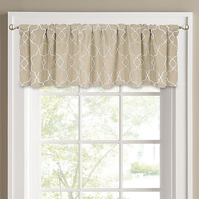 slide 1 of 3, Colordrift Mandy Window Valance - Sand, 1 ct