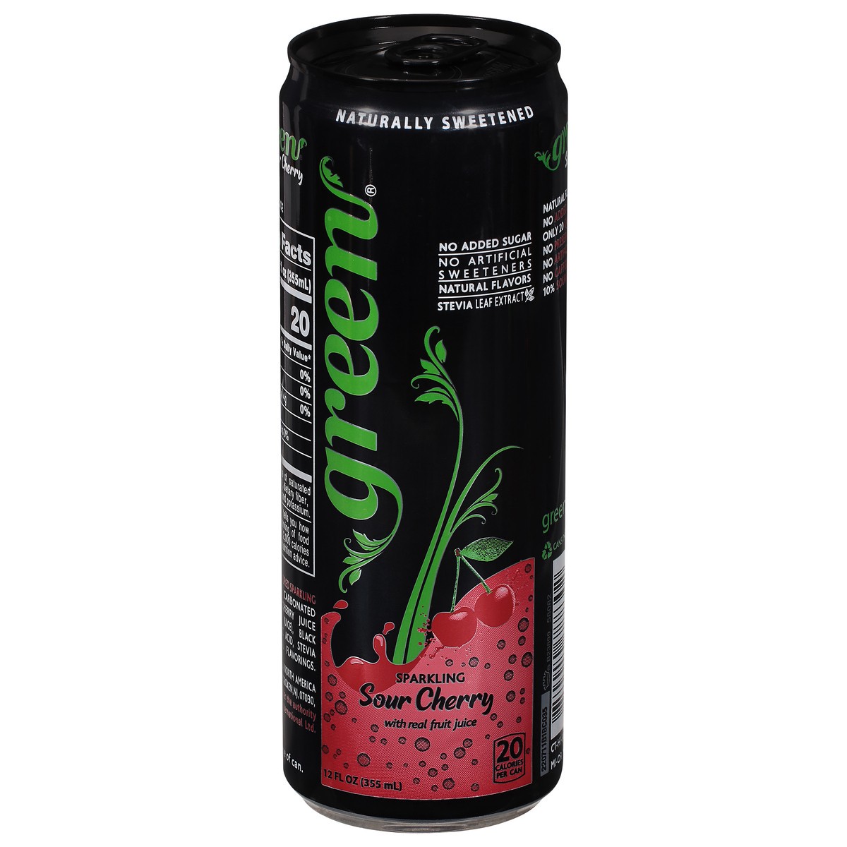slide 1 of 13, Green Cola Sparkling Sour Cherry Soda with Real Fruit Juice 12 fl oz, 12 fl oz