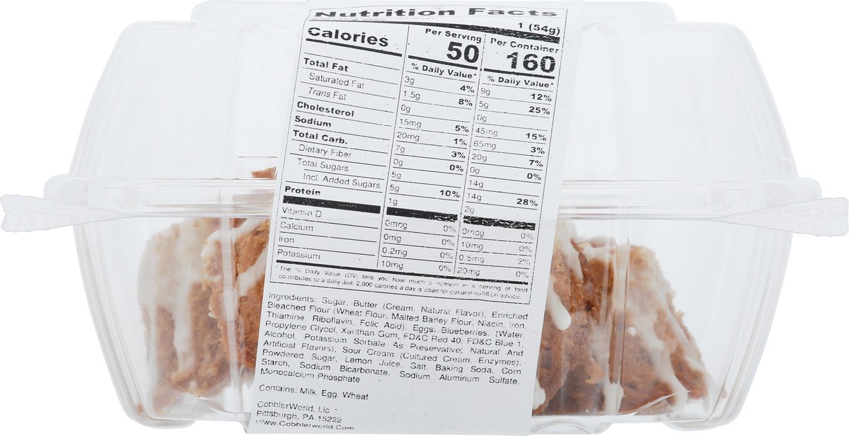 slide 2 of 14, CobblerWorld Minis Blueberry Lemon Pound Cake 1 ea, 1 ct