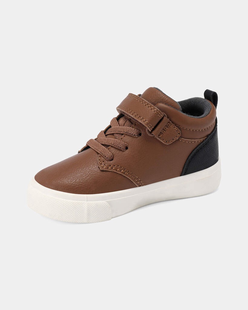 slide 2 of 6, Carter's Carters Toddler Boy High-Top Casual Shoes - Brown Brown 8, 1 ct