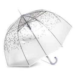 Shedrain Rain Essentials 52 in AO Stick Umbrella - Silver Dots