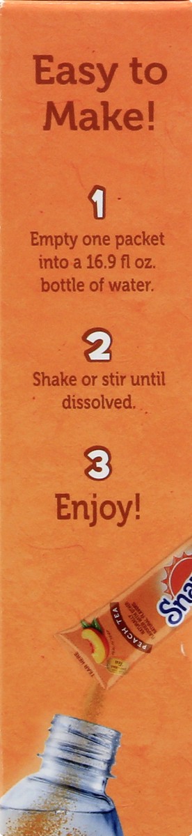 slide 7 of 9, Snapple On the Go Peach Tea Drink Mix Packets 6 ea, 1 ct