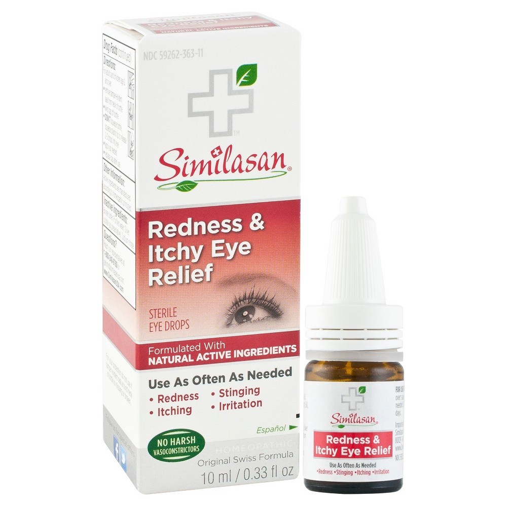 slide 4 of 4, Similasan Redness & Itchy Eye Relief Eye Drops, 10 ml