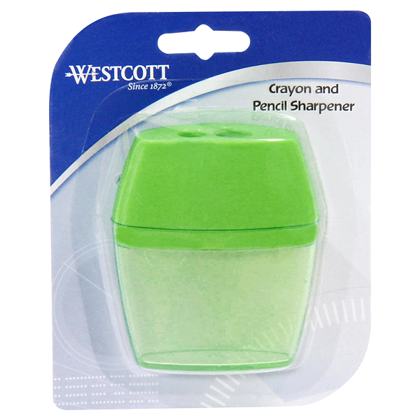 slide 1 of 1, Westcott Twin Hole Pencil Sharpener, 1 ct