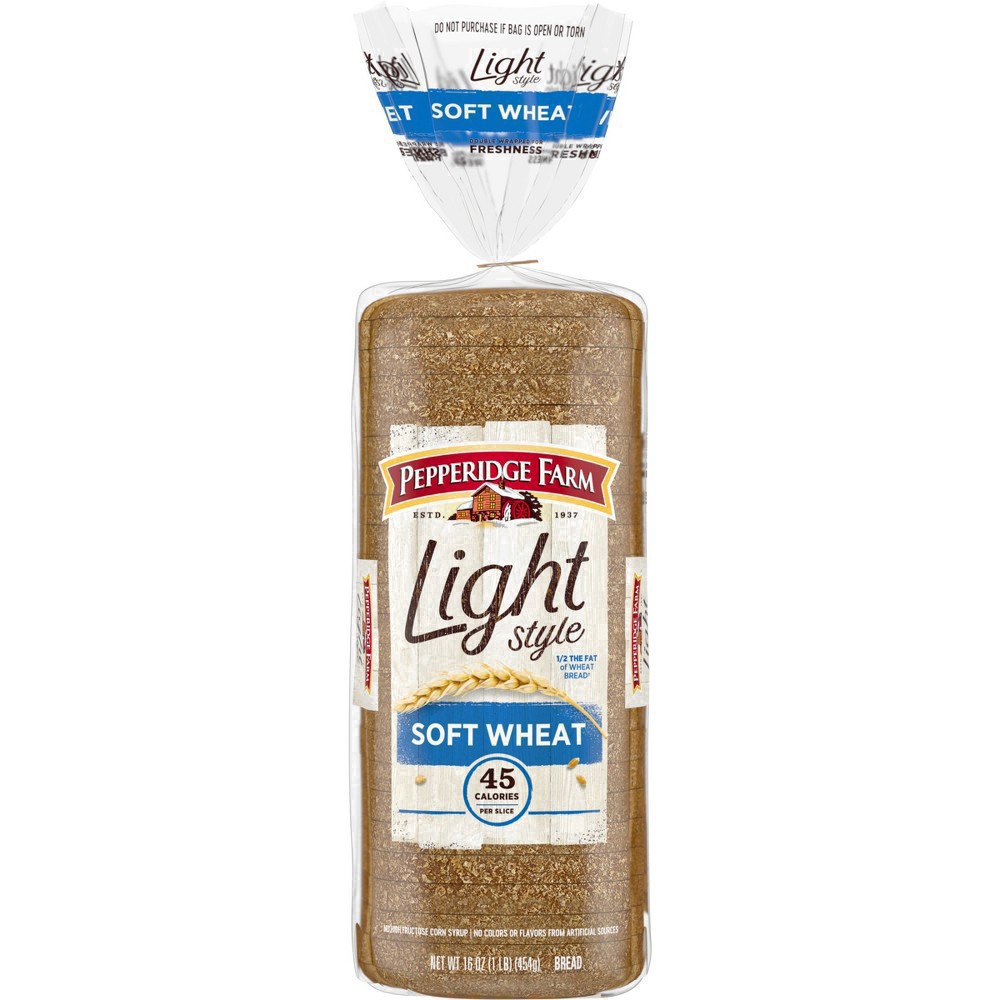 slide 22 of 59, Pepperidge Farm Light Style Soft Wheat Bread - 16oz, 16 oz