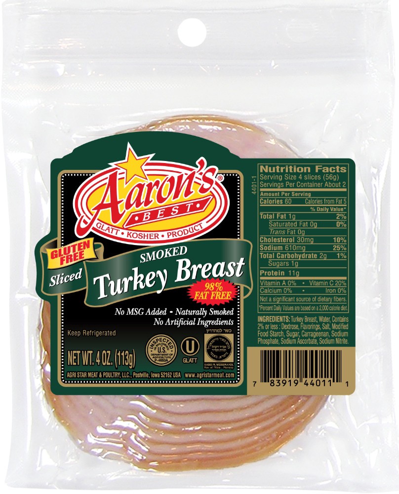 slide 1 of 3, Aaron's Best Turkey Breast 4 oz, 4 oz