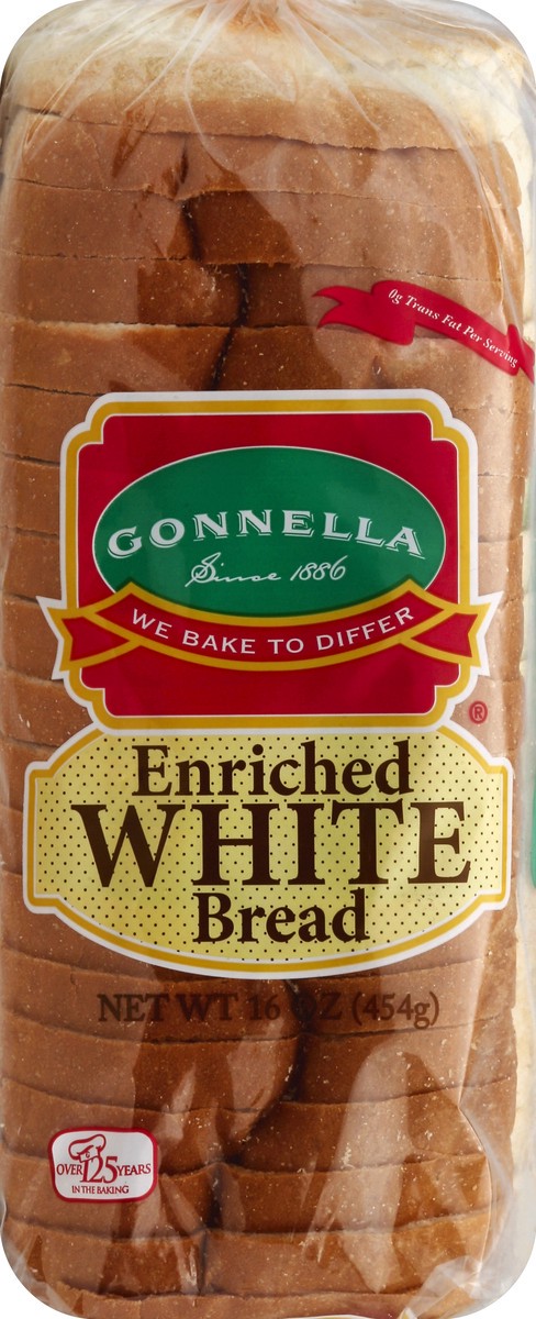 slide 2 of 5, Gonnella Bread, Enriched, White, 16 oz