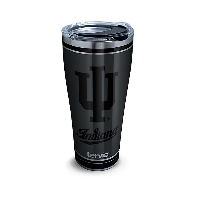 slide 1 of 1, NCAA Tervis Indiana University Blackout Stainless Steel Tumbler with Lid, 30 oz