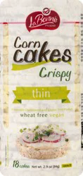 La Bonne Thin Crispy Gluten Free Corn Cakes 18 ea