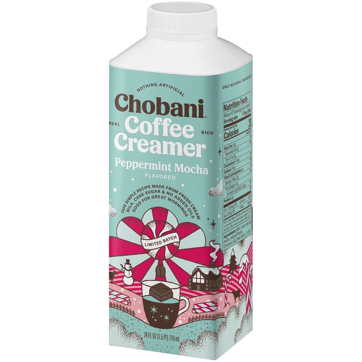 slide 13 of 13, Chobani Peppermnt Mocha Coffee Creamer, 24 fl oz