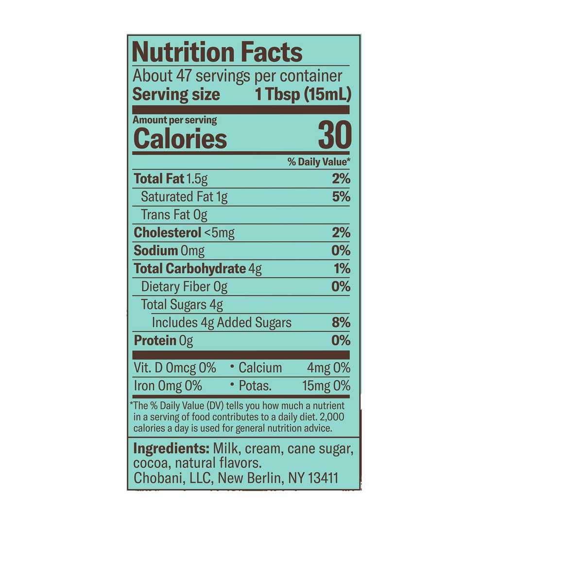 slide 3 of 13, Chobani Peppermnt Mocha Coffee Creamer, 24 fl oz