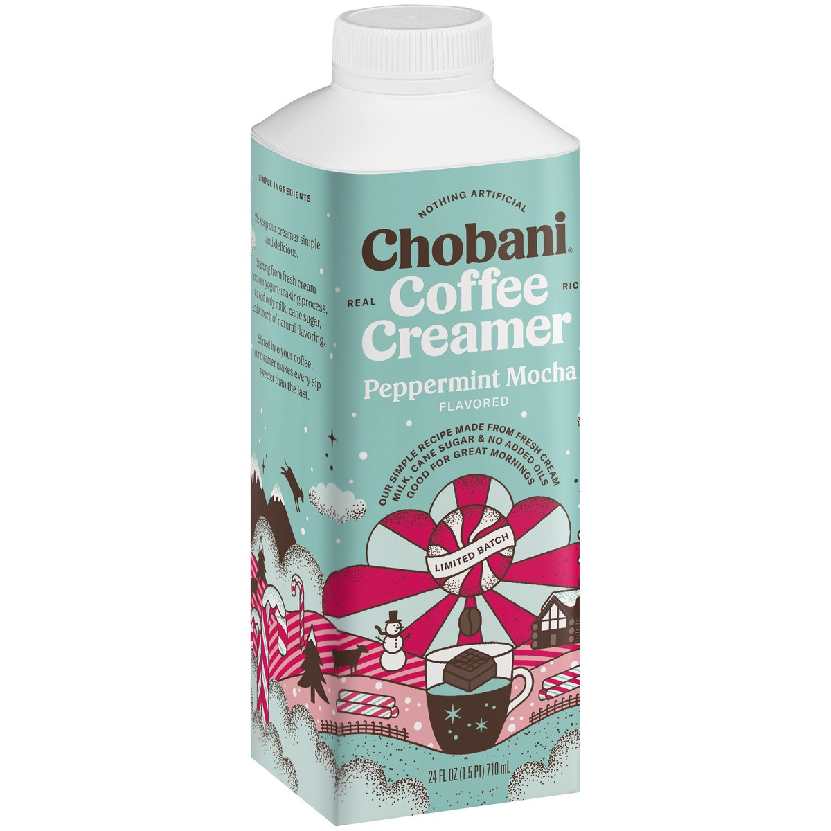 slide 9 of 13, Chobani Peppermnt Mocha Coffee Creamer, 24 fl oz