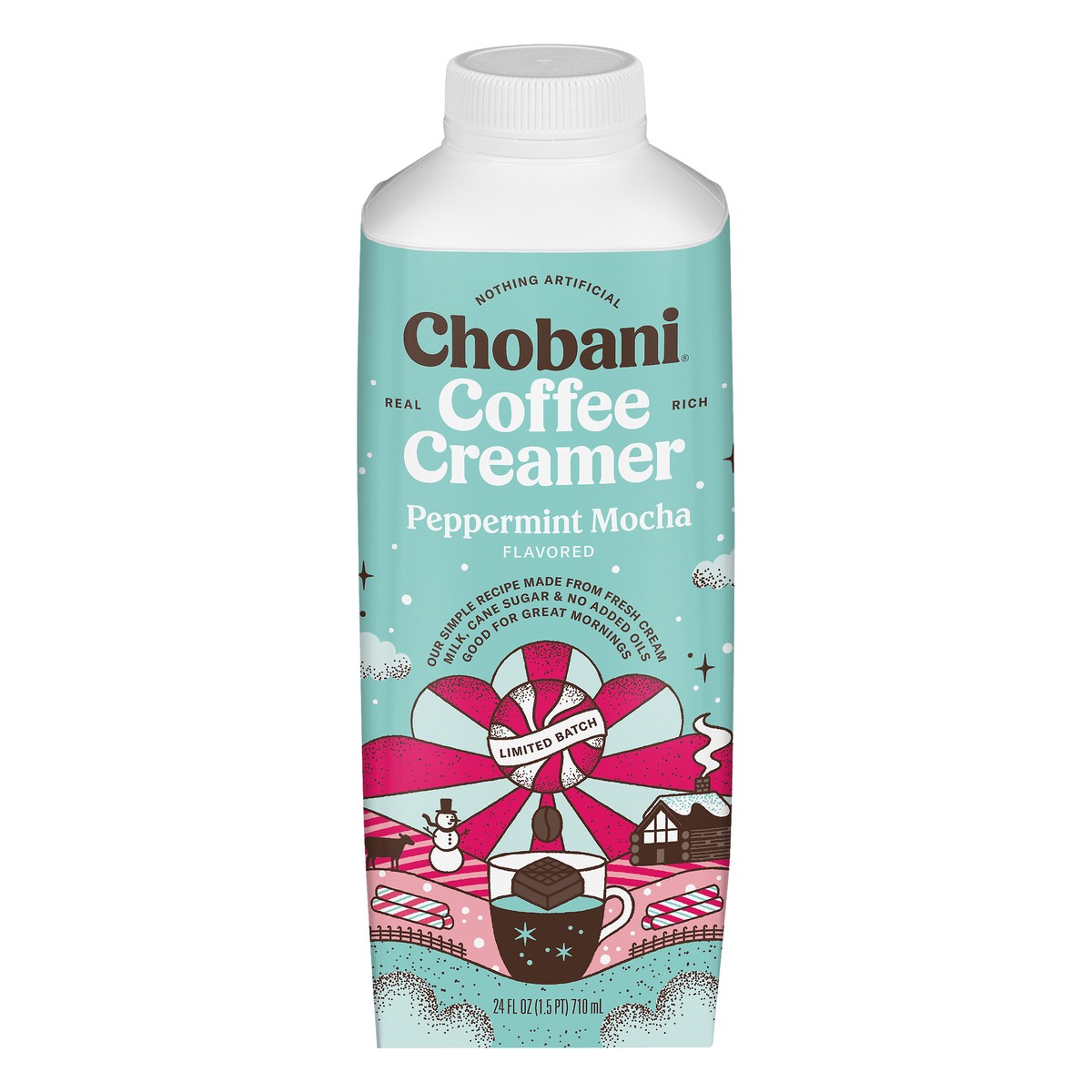 slide 7 of 13, Chobani Peppermnt Mocha Coffee Creamer, 24 fl oz