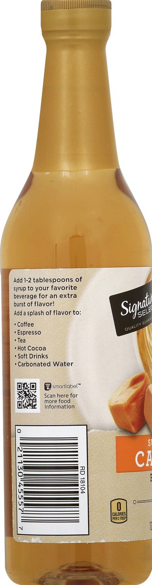 slide 5 of 7, Signature Select Flavored Syrup Caramel Sugar Free, 12.7 oz