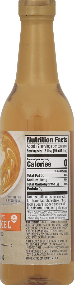 slide 6 of 7, Signature Select Flavored Syrup Caramel Sugar Free, 12.7 oz