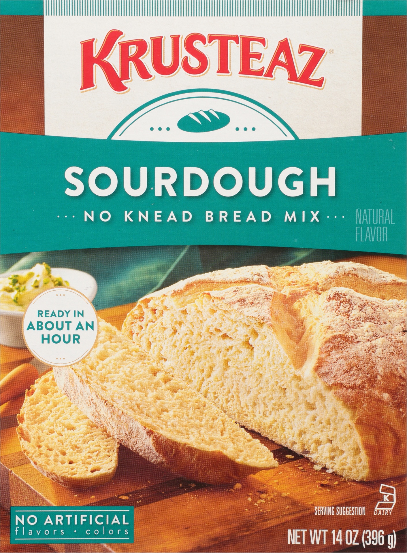 slide 1 of 1, Krusteaz Sourdough Bread Mix, 14 oz